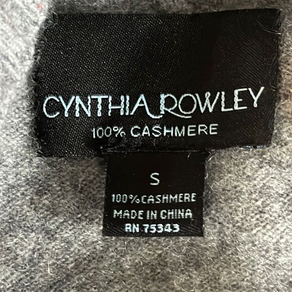 Cynthia Rowley Cashmere Cardigan Small Gray - Picture 10 of 12